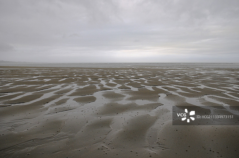 新西兰南岛金色海湾退潮图片素材