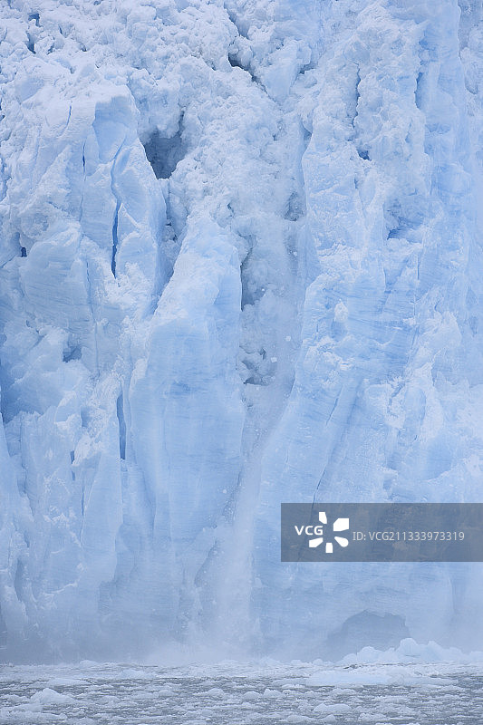 阿拉斯加基奈峡湾国家公园融化的冰川图片素材