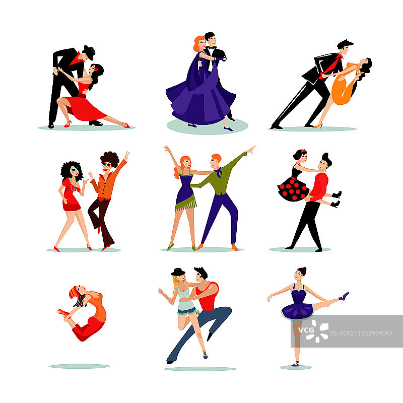 跳舞的人们合集图片素材