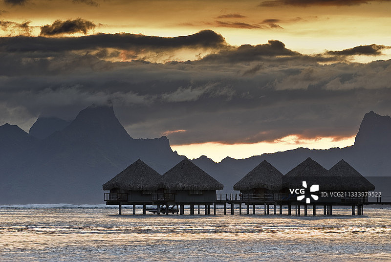 莫雷阿岛背景景观图片素材