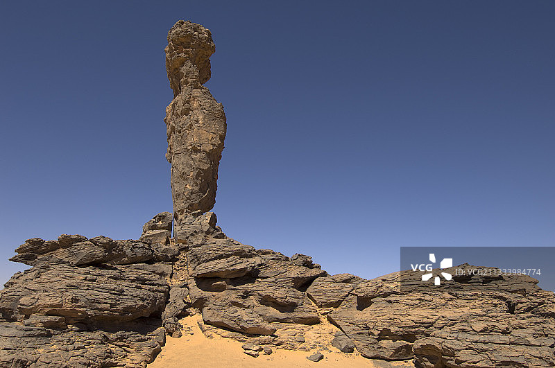 利比亚费赞撒哈拉沙漠的真主之指图片素材