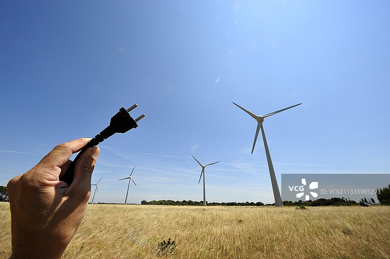 法国克劳平原出水口和风积平原图片素材