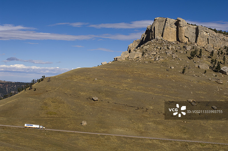 美国怀俄明州大角山脉图片素材