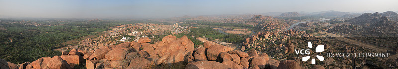 维鲁帕克沙神庙，印度维查耶那加尔图片素材