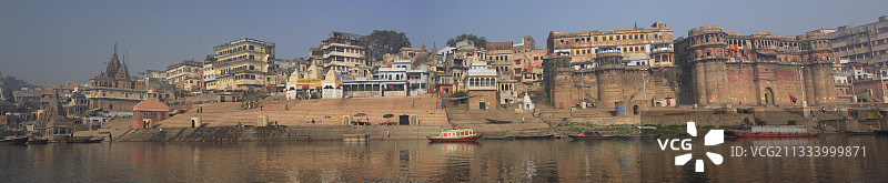印度瓦拉纳西恒河河坛图片素材