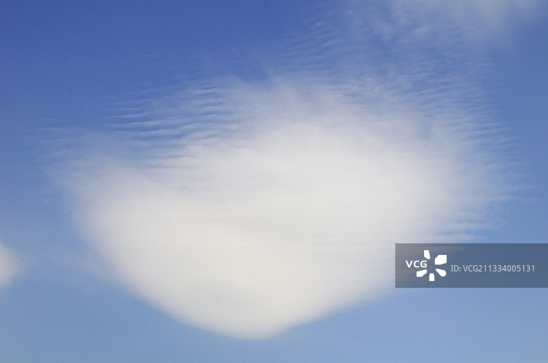 心形荚状云图片素材