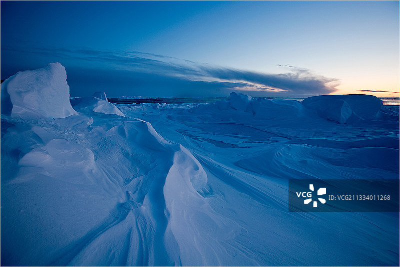 加拿大北部群岛西北航道冰景图片素材