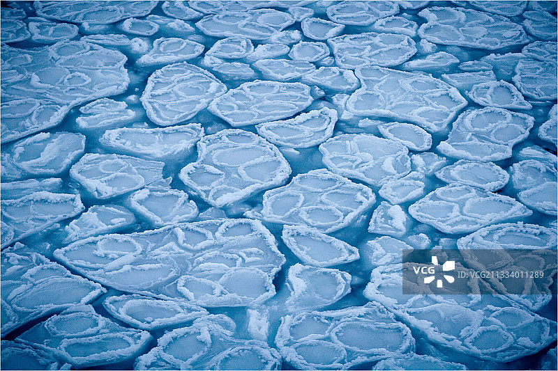 加拿大巴芬湾的冰块图片素材