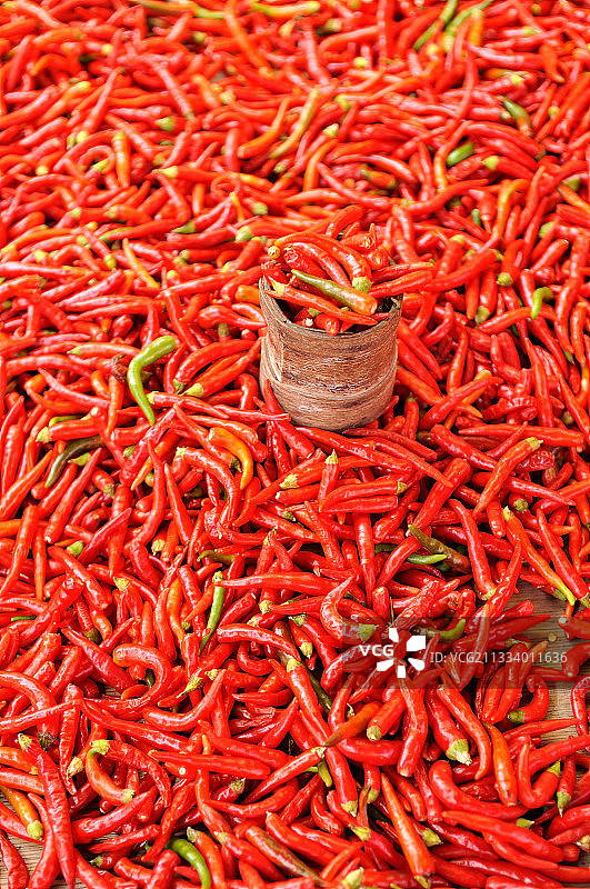 留尼汪岛市场的辣椒图片素材