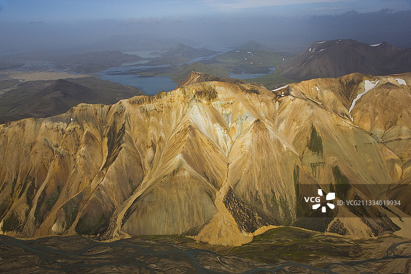 冰岛南部的兰德曼纳劳卡图片素材