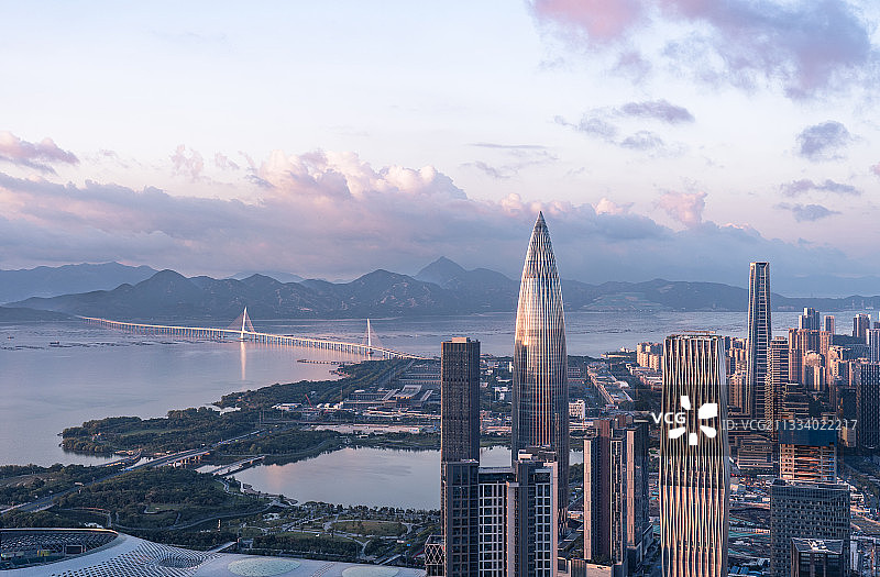 深圳湾的清晨图片素材