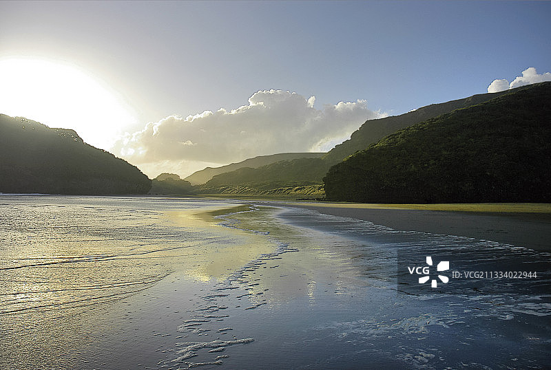 新西兰奥克兰贝瑟尔海滩图片素材