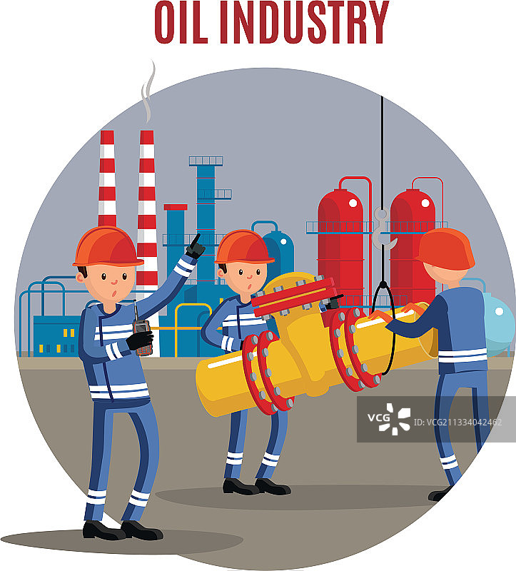 石油工业人物概念图片素材