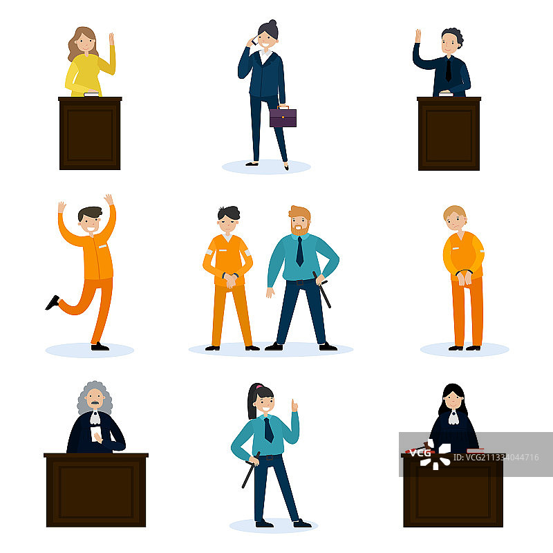 法庭场景中的人群图片素材