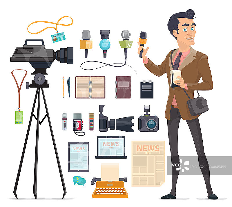 新闻元素合集图片素材