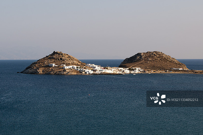 塔尔萨纳斯角和米科诺斯岛图片素材