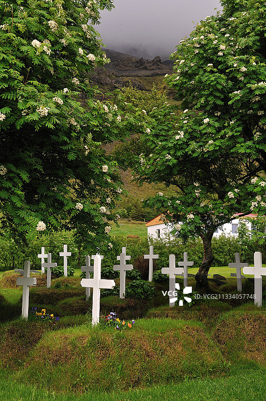 冰岛南部墓地图片素材