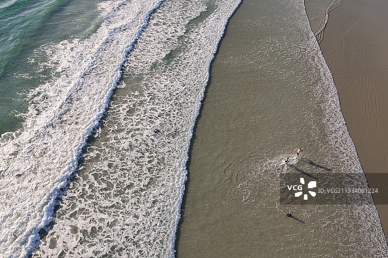 法国奥迪耶纳布列塔尼海湾的鸟瞰图图片素材