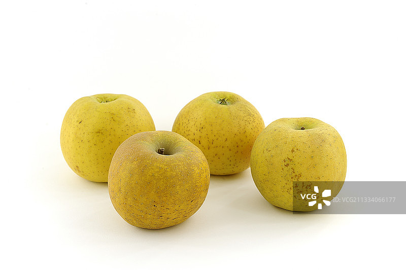 白色背景上的Chantecler苹果图片素材