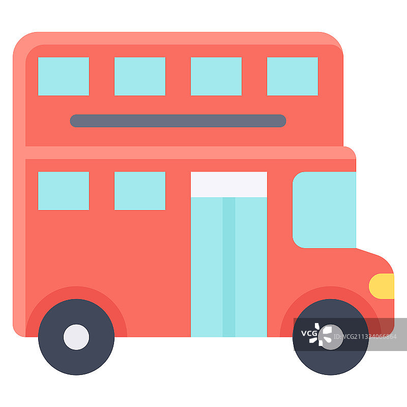 双层巴士图标交通相关图片素材