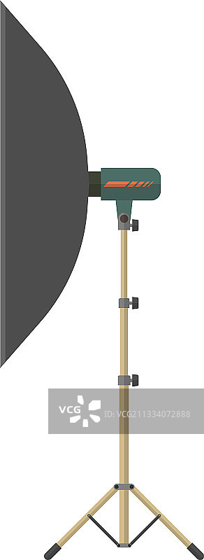 白色背景上的轻型雨伞三脚架图片素材