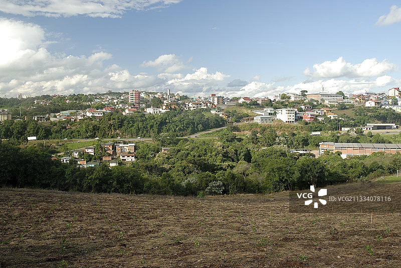 本图贡萨尔维斯城市风光，巴西南里奥格兰德州图片素材