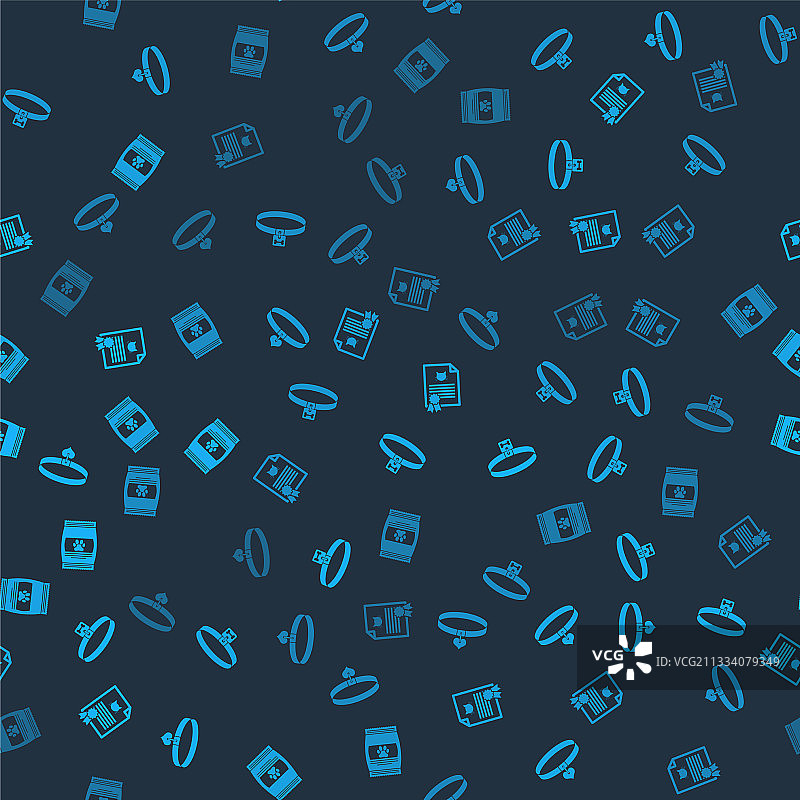 项圈爱心宠物狗牌证书组合图片素材