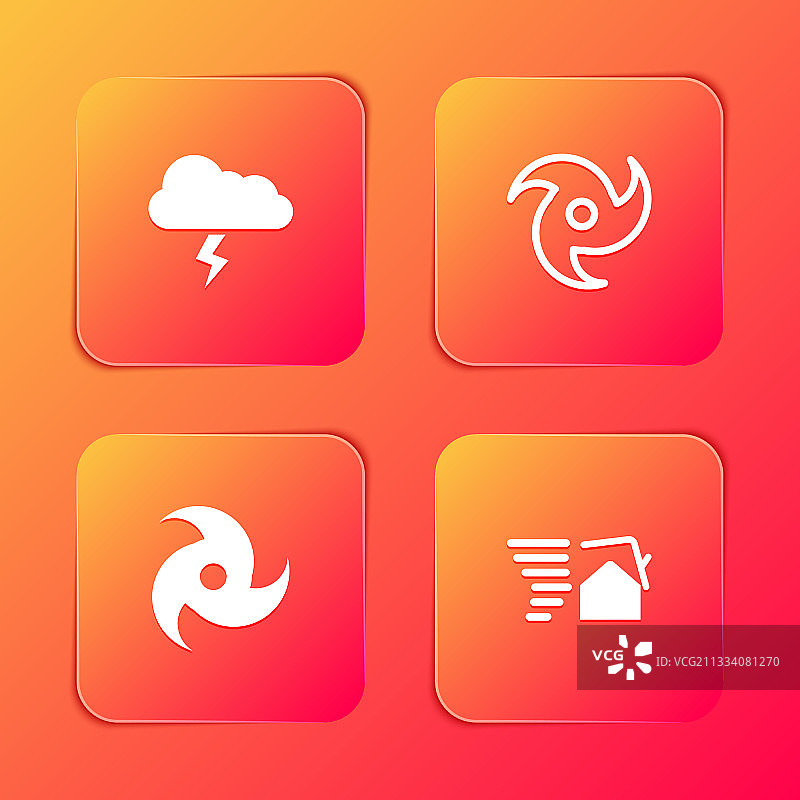 暴风雨龙卷风漩涡图标图片素材