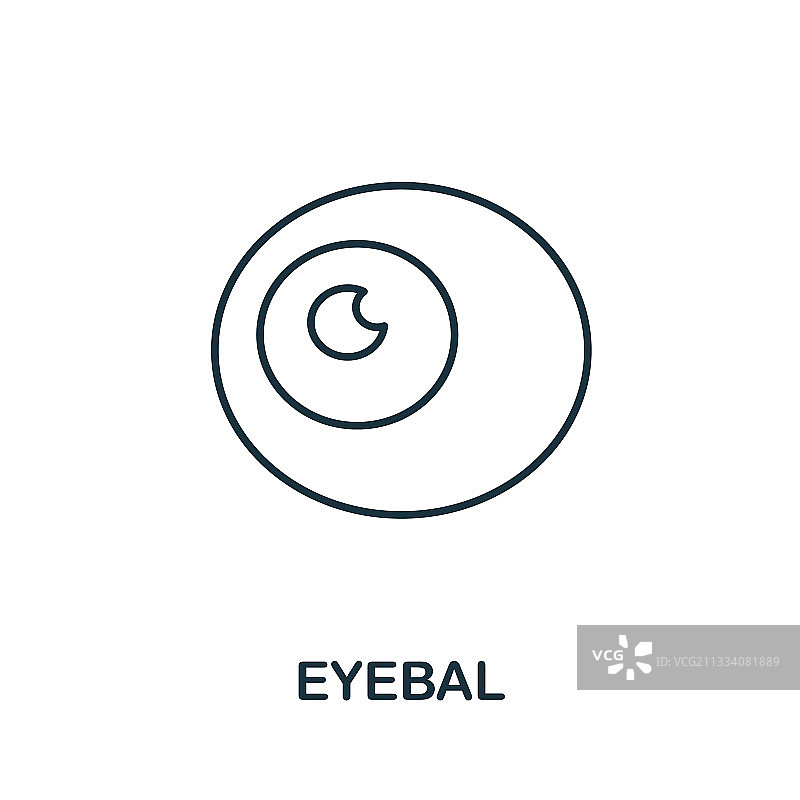 眼科系列简约眼球图标图片素材