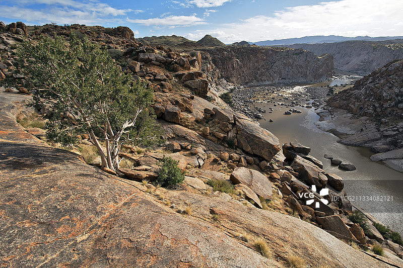 南非奥兰治河奥格拉比斯瀑布国家公园图片素材