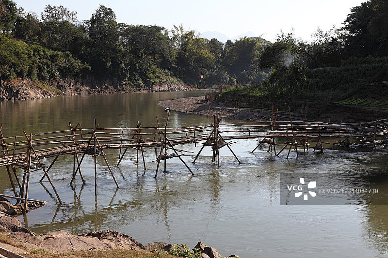 湄公河支流南康河图片素材