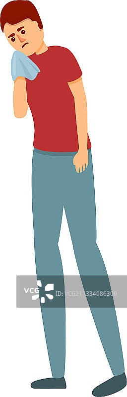 季节性过敏瘙痒卡通图标图片素材