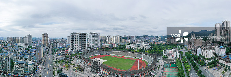 凯里民族体育馆全景图片素材