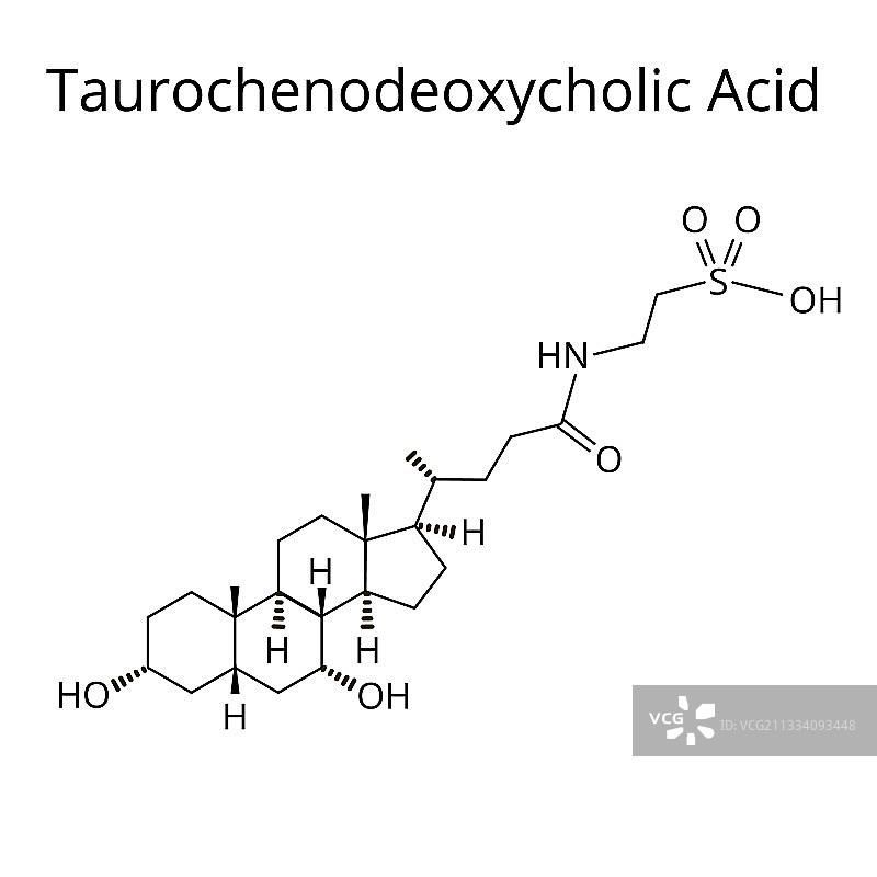 牛磺胆酸鹅脱氧胆酸化学图片素材
