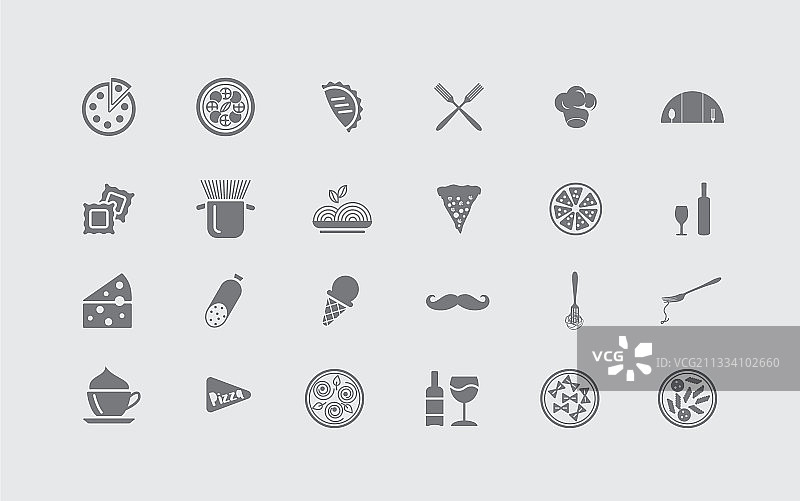 24款意大利美食设计图片素材