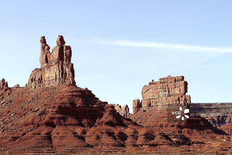 犹他州众神谷的岩层图片素材