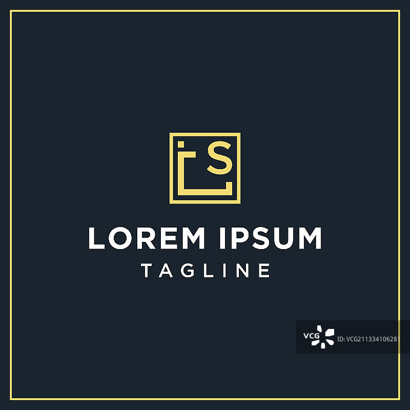 JS或IS方形标志图片素材