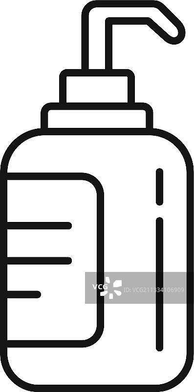 宠物美容皂液器图标轮廓样式图片素材