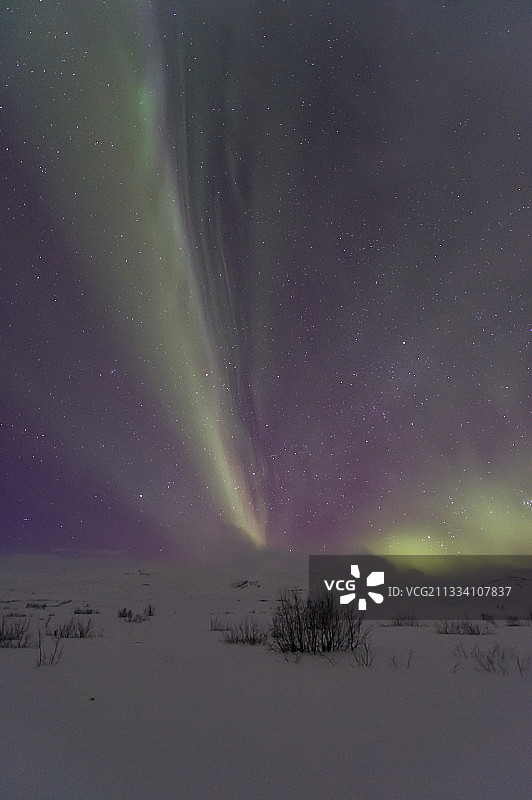 挪威特罗姆瑟的北极光图片素材