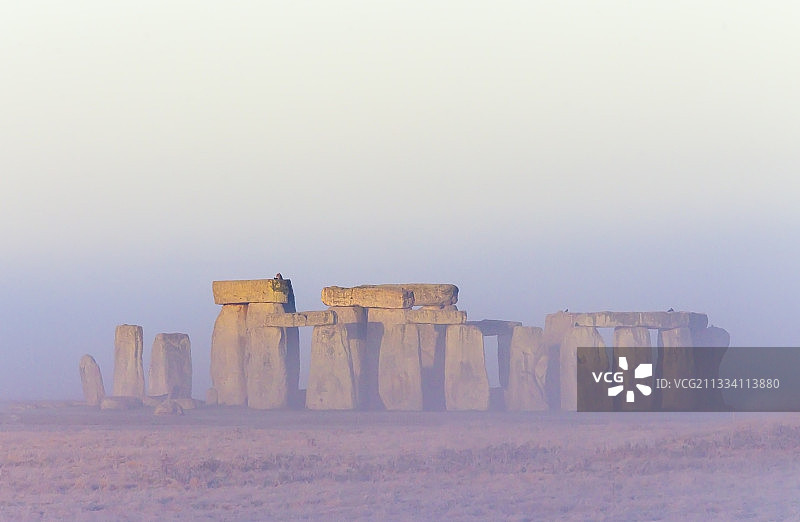 英国索尔兹伯里威尔特郡的巨石阵图片素材