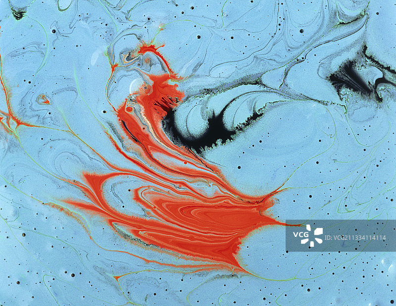 部分混合的湿油漆图片素材