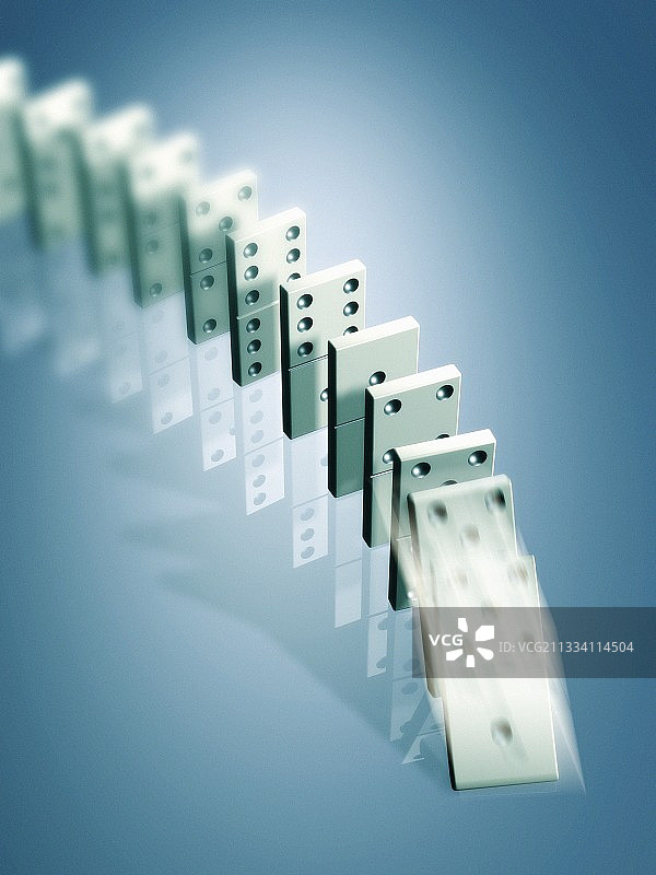 多米诺骨牌效应图片素材
