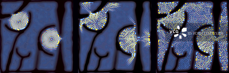 量子共振现象图片素材