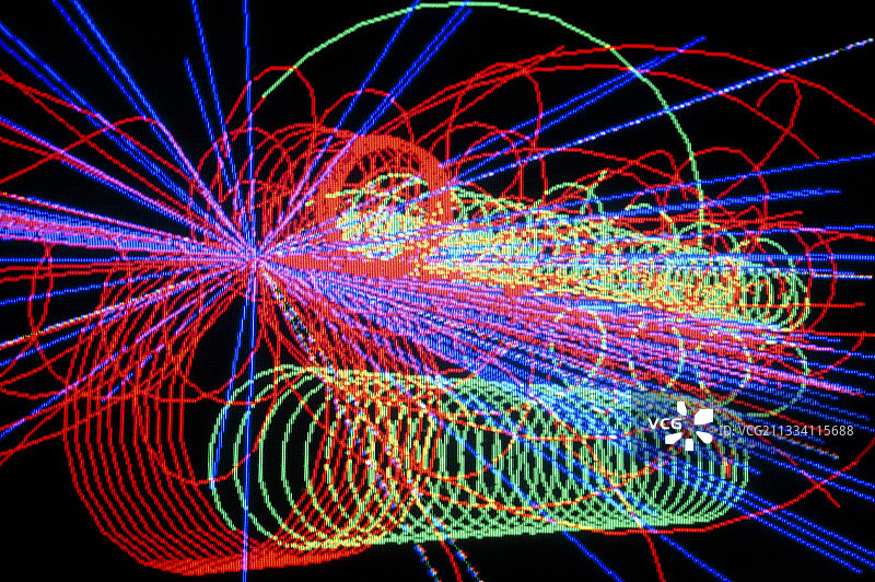 粒子碰撞图片素材