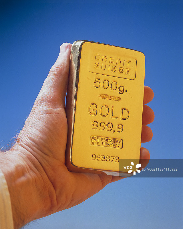 500克纯金锭图片素材