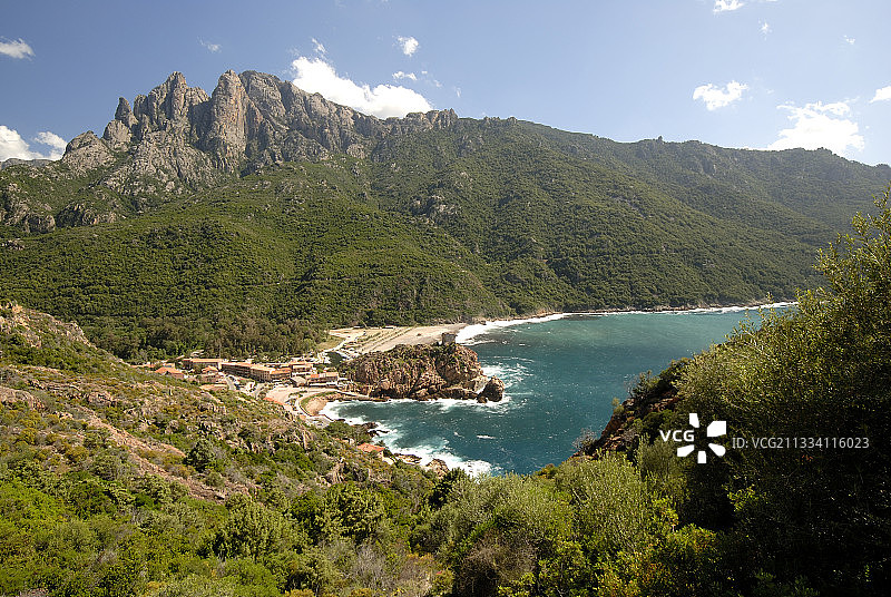 科西嘉岛波尔图海湾，法国图片素材