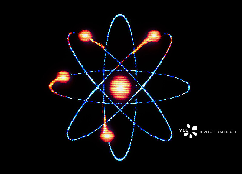 原子轨道中的电子图形图片素材