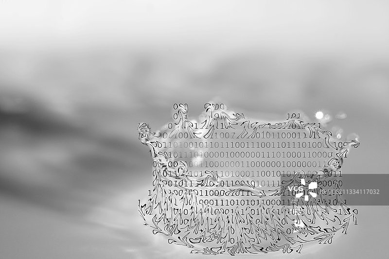 虚拟水，概念图像图片素材
