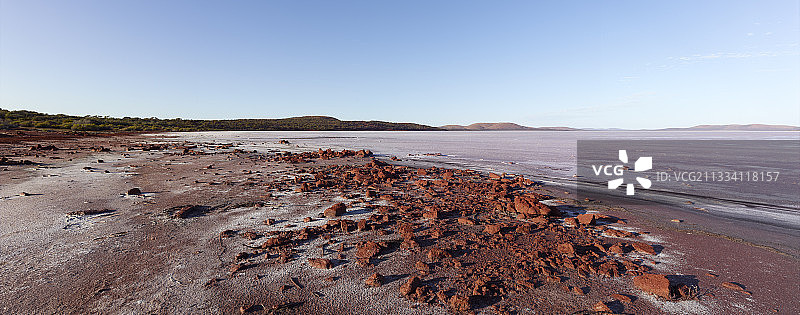 澳大利亚中南部盖尔德纳盐湖图片素材