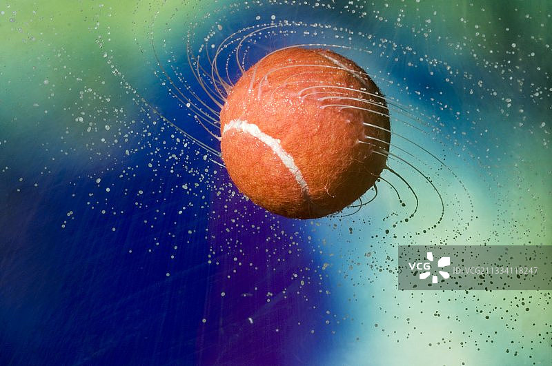 网球与喷雾图片素材